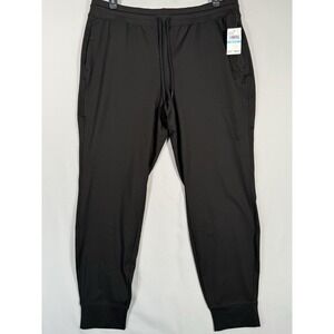 RBX Men's Size XL Jogger Sweatpants Pants Black Drawstring Stretch Soft $68